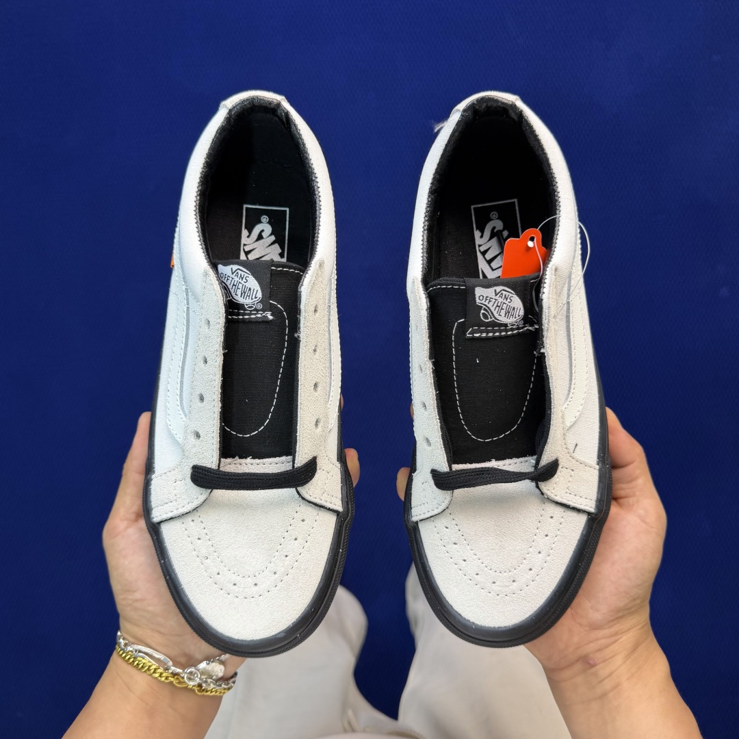虎扑版！Vans Sk8-Low 低帮黑色 K15V纯原级别外贸订单！万斯经典 硫化帆布板鞋正品海鸥线 