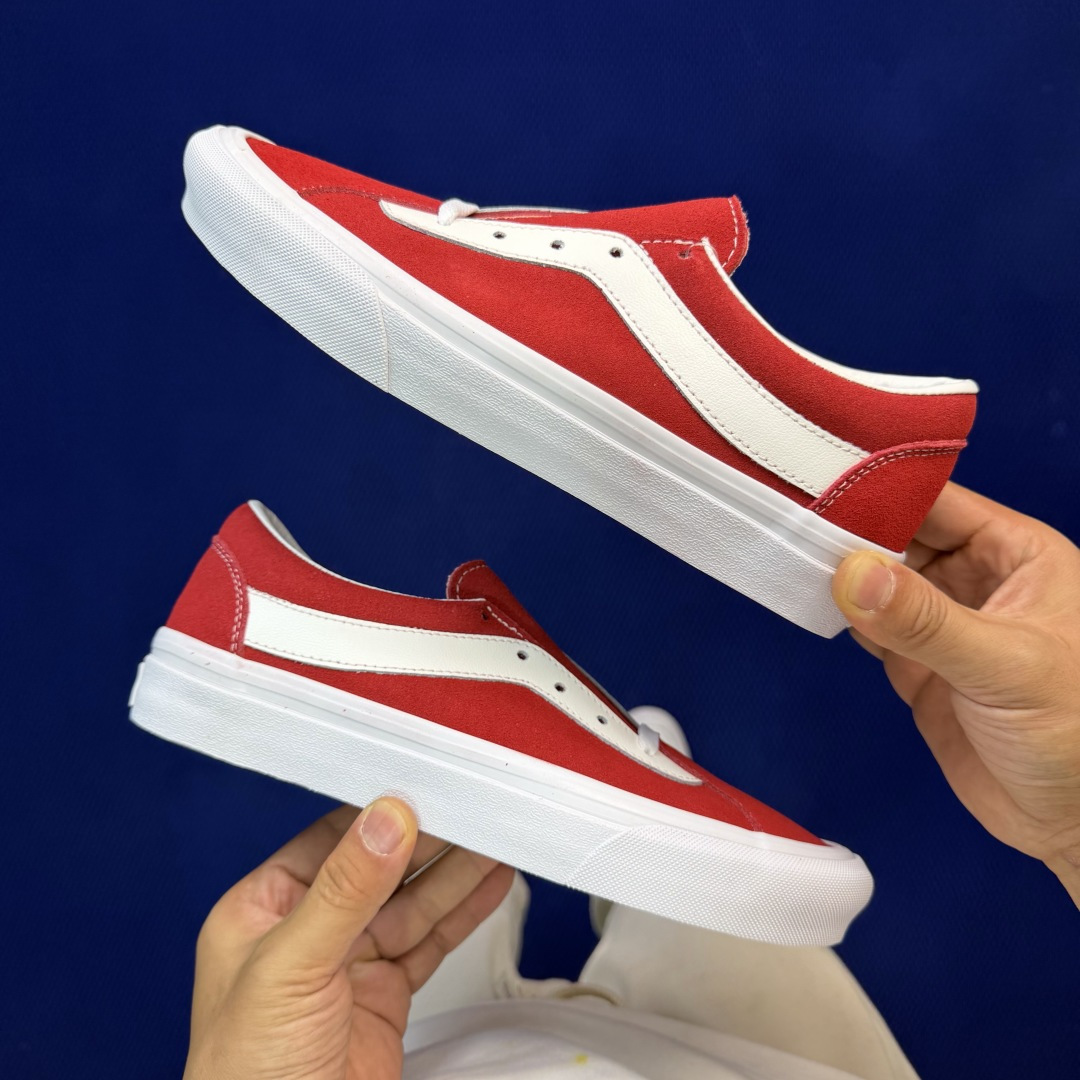 虎扑版！Vans Bold Ni 低帮 K31V纯原级别外贸订单！万斯经典 硫化板鞋全翻毛皮！正品海鸥线