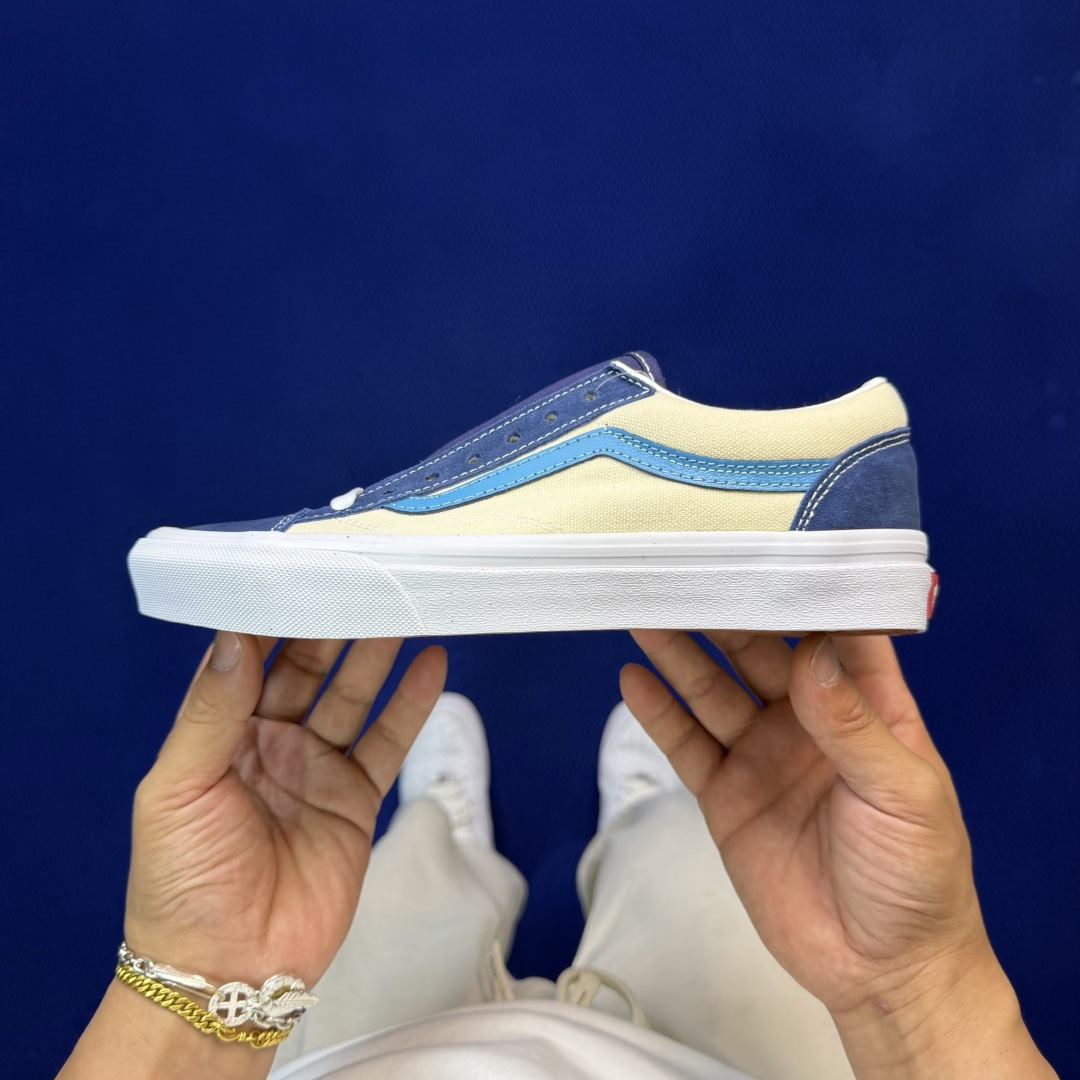 虎扑版！Vans Style 36 低帮 K03V纯原级别外贸订单！万斯经典 硫化帆布板鞋正品海鸥线 鞋