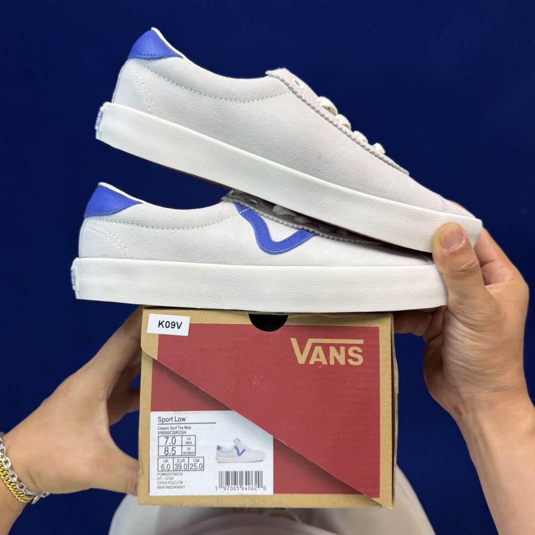 虎扑版！Vans Sport Low 低帮K09V纯原级别外贸订单！万斯经典 硫化帆布板鞋正品海鸥线 鞋