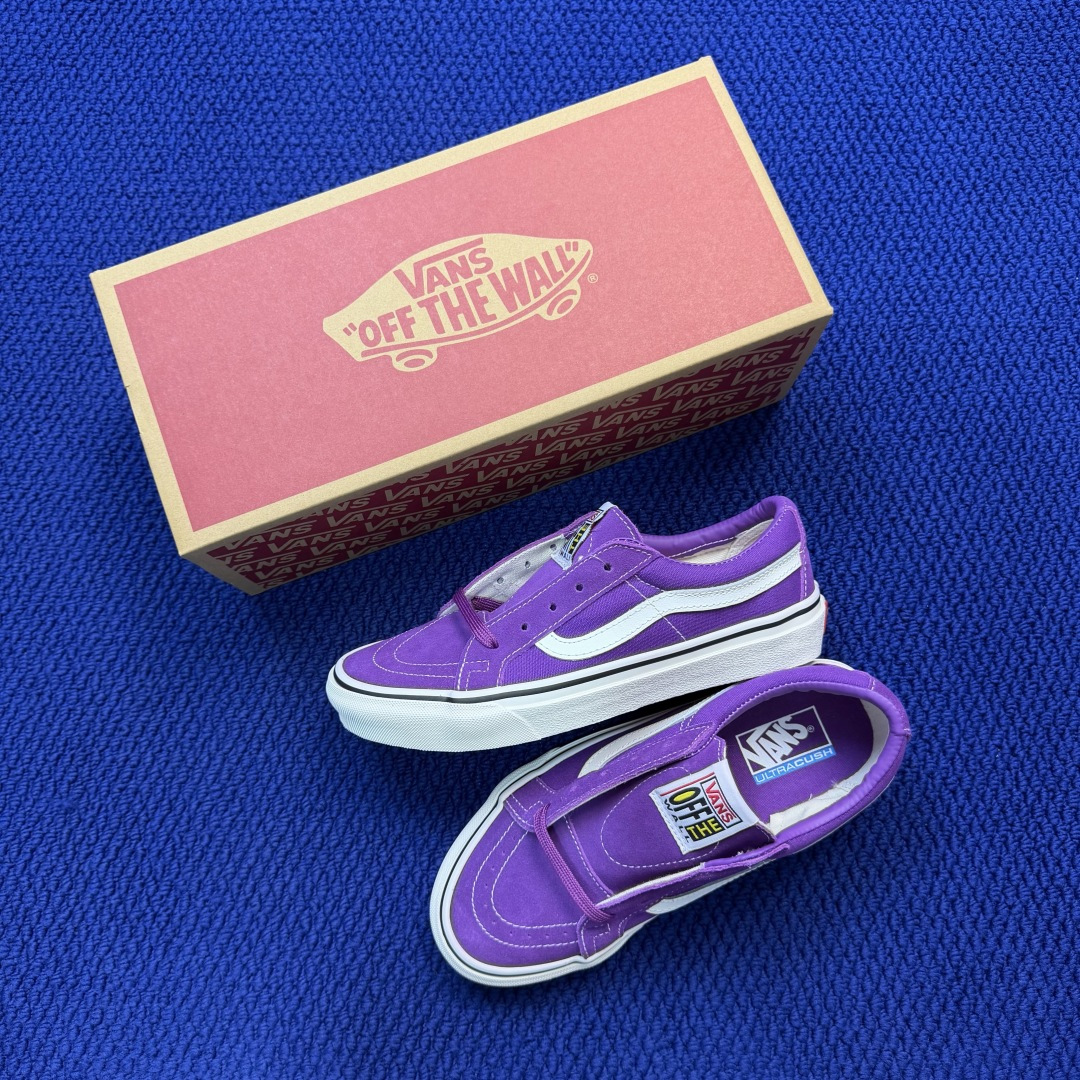虎扑版！Vans Sk8-Low 低帮 K12V纯原级别外贸订单！万斯经典 硫化帆布板鞋正品海鸥线 鞋头