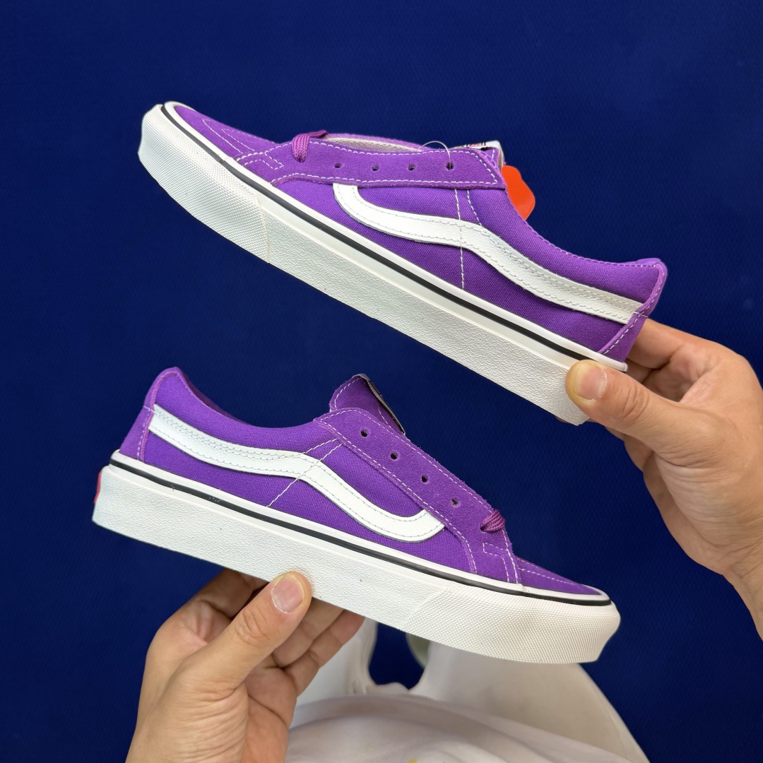 虎扑版！Vans Sk8-Low 低帮 K12V纯原级别外贸订单！万斯经典 硫化帆布板鞋正品海鸥线 鞋头