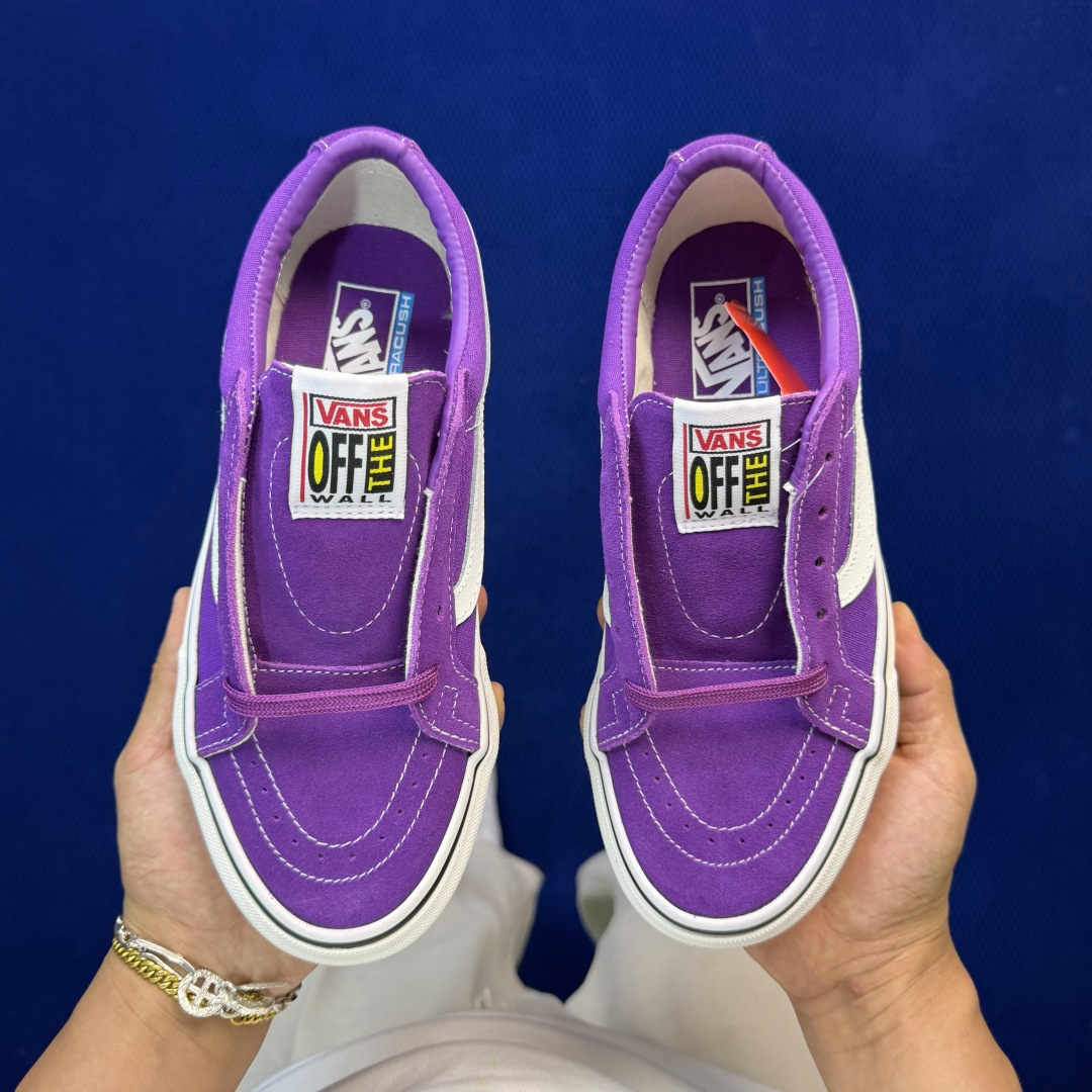 虎扑版！Vans Sk8-Low 低帮 K12V纯原级别外贸订单！万斯经典 硫化帆布板鞋正品海鸥线 鞋头