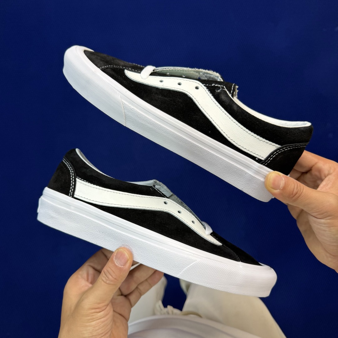 虎扑版！Vans Bold Ni 低帮 K21V纯原级别外贸订单！万斯经典 硫化板鞋全翻毛皮！正品海鸥线