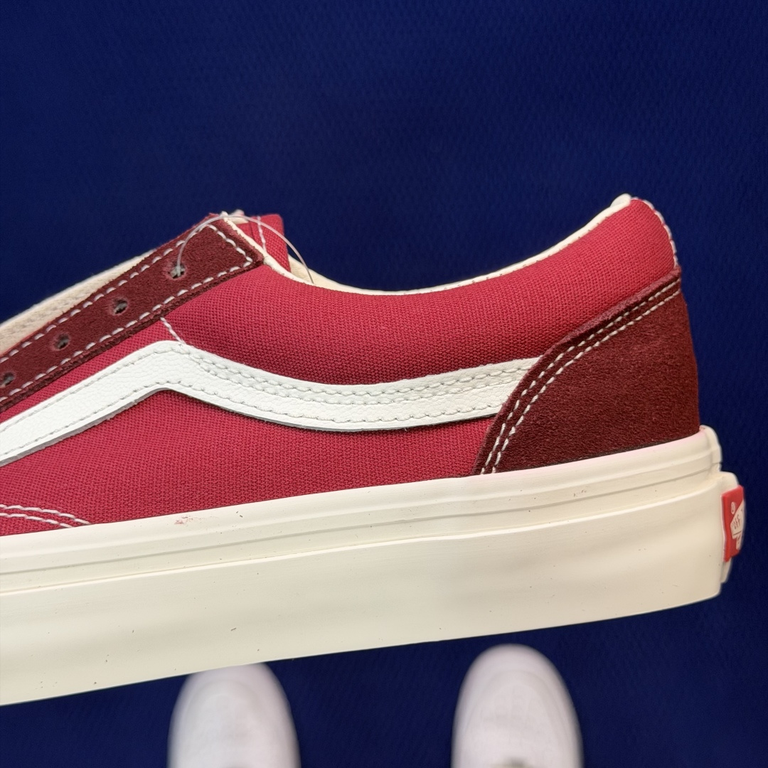 虎扑版！Vans Style 36 低帮 K02V纯原级别外贸订单！万斯经典 硫化帆布板鞋正品海鸥线 鞋