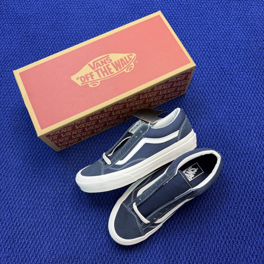 虎扑版！Vans Style 36 低帮 K01V纯原级别外贸订单！万斯经典 硫化帆布板鞋正品海鸥线 鞋
