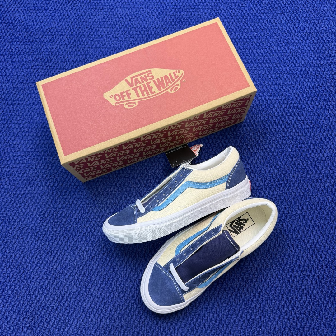 虎扑版！Vans Style 36 低帮 K03V纯原级别外贸订单！万斯经典 硫化帆布板鞋正品海鸥线 鞋