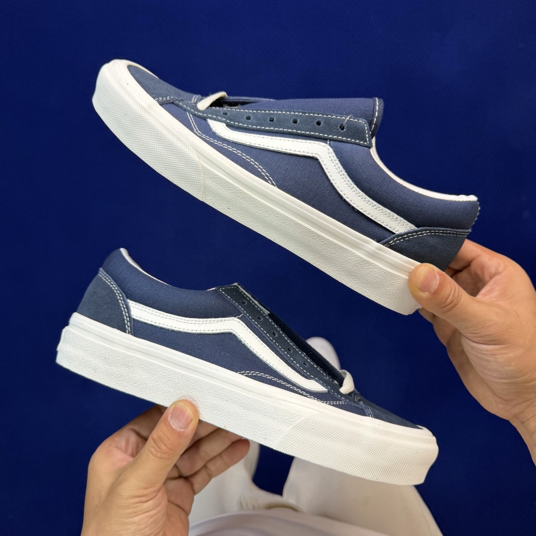 虎扑版！Vans Style 36 低帮 K01V纯原级别外贸订单！万斯经典 硫化帆布板鞋正品海鸥线 鞋