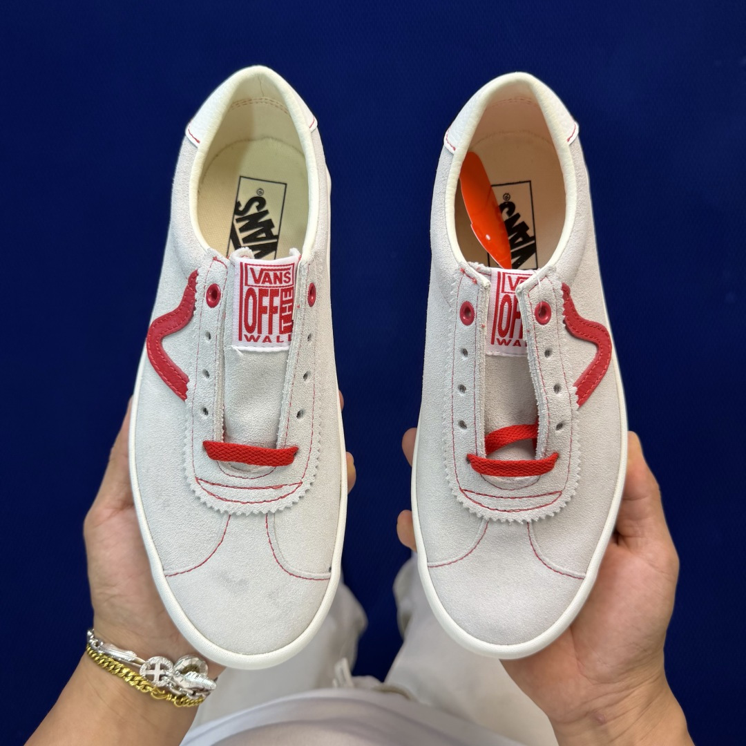 虎扑版！Vans Sport Low 低帮K10V纯原级别外贸订单！万斯经典 硫化帆布板鞋正品海鸥线 鞋
