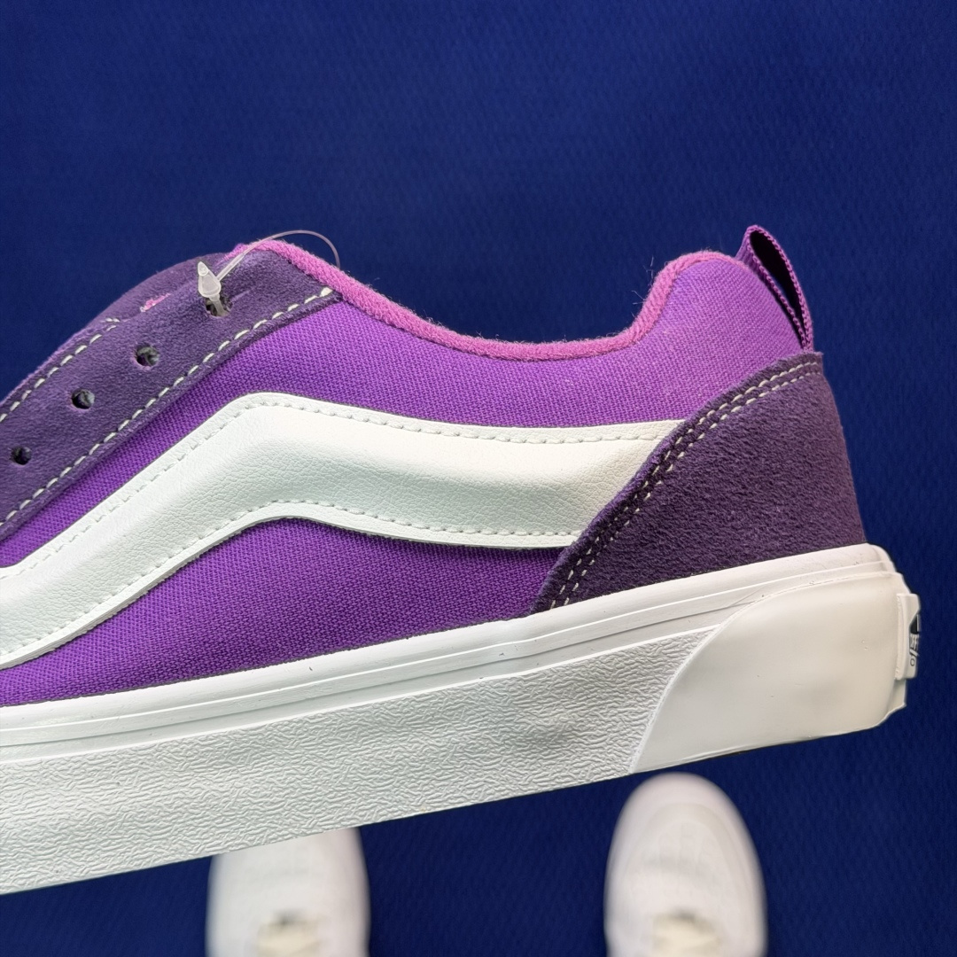 虎扑版！Vans Knu-Skool 低帮 KK30纯原级别外贸订单！万斯经典 硫化帆布板鞋 粗宽立体标