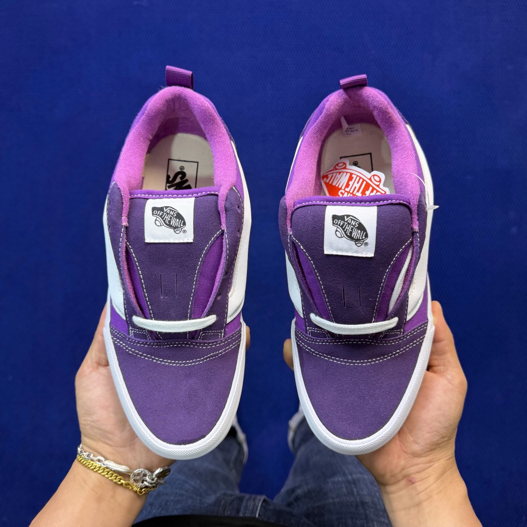 虎扑版！Vans Knu-Skool 低帮 KK30纯原级别外贸订单！万斯经典 硫化帆布板鞋 粗宽立体标