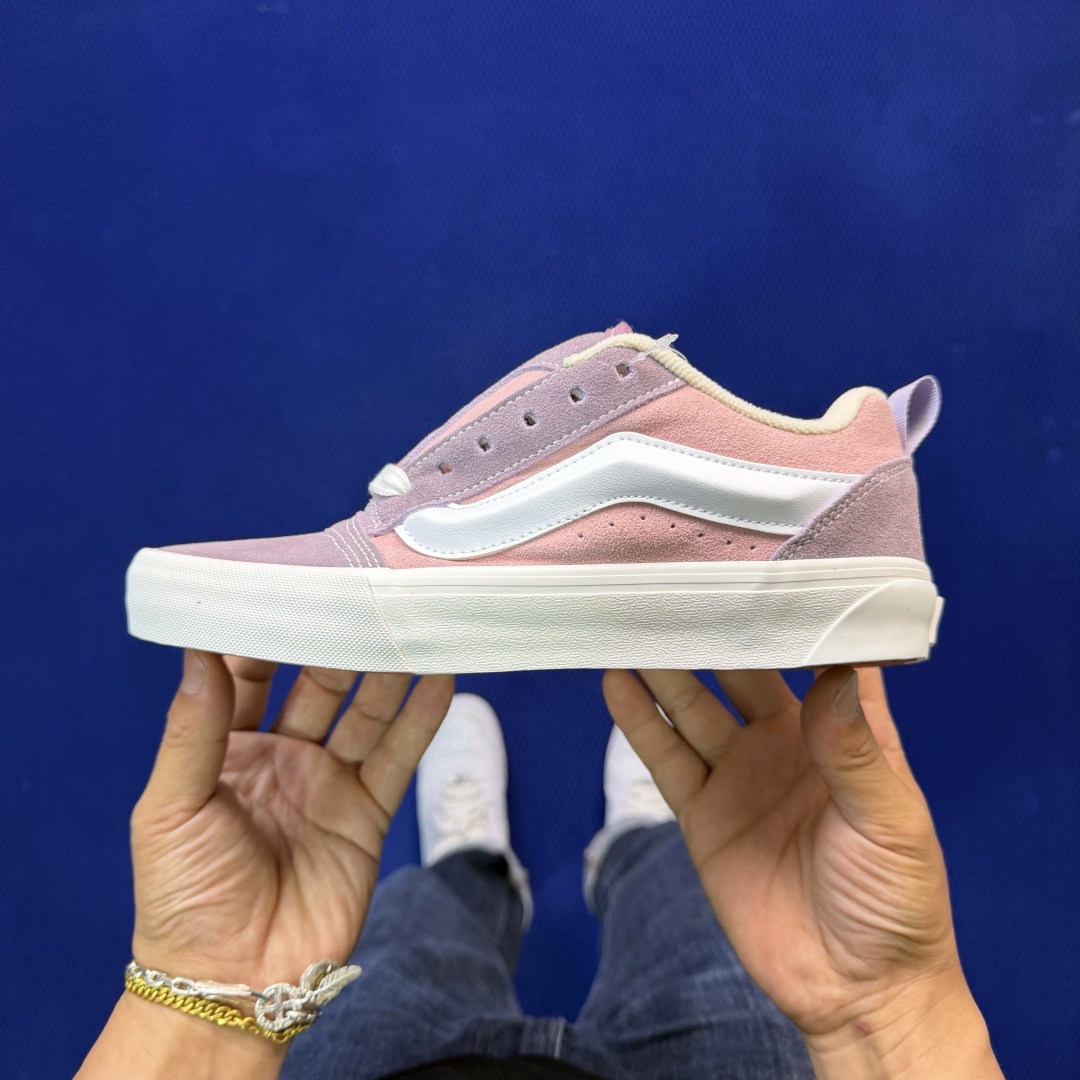 虎扑版！Vans Knu-Skool 低帮 KK29纯原级别外贸订单！万斯经典 硫化帆布板鞋 粗宽立体标