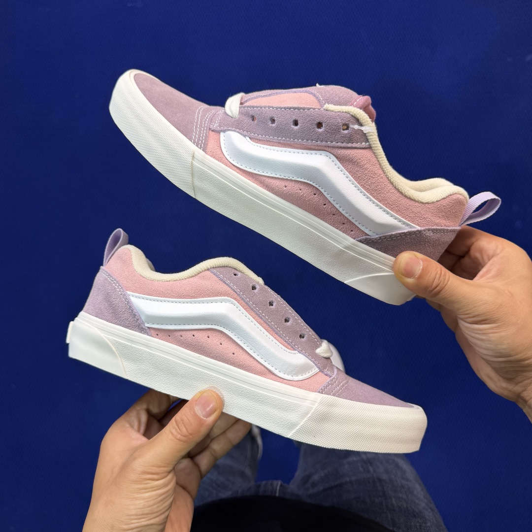 虎扑版！Vans Knu-Skool 低帮 KK29纯原级别外贸订单！万斯经典 硫化帆布板鞋 粗宽立体标