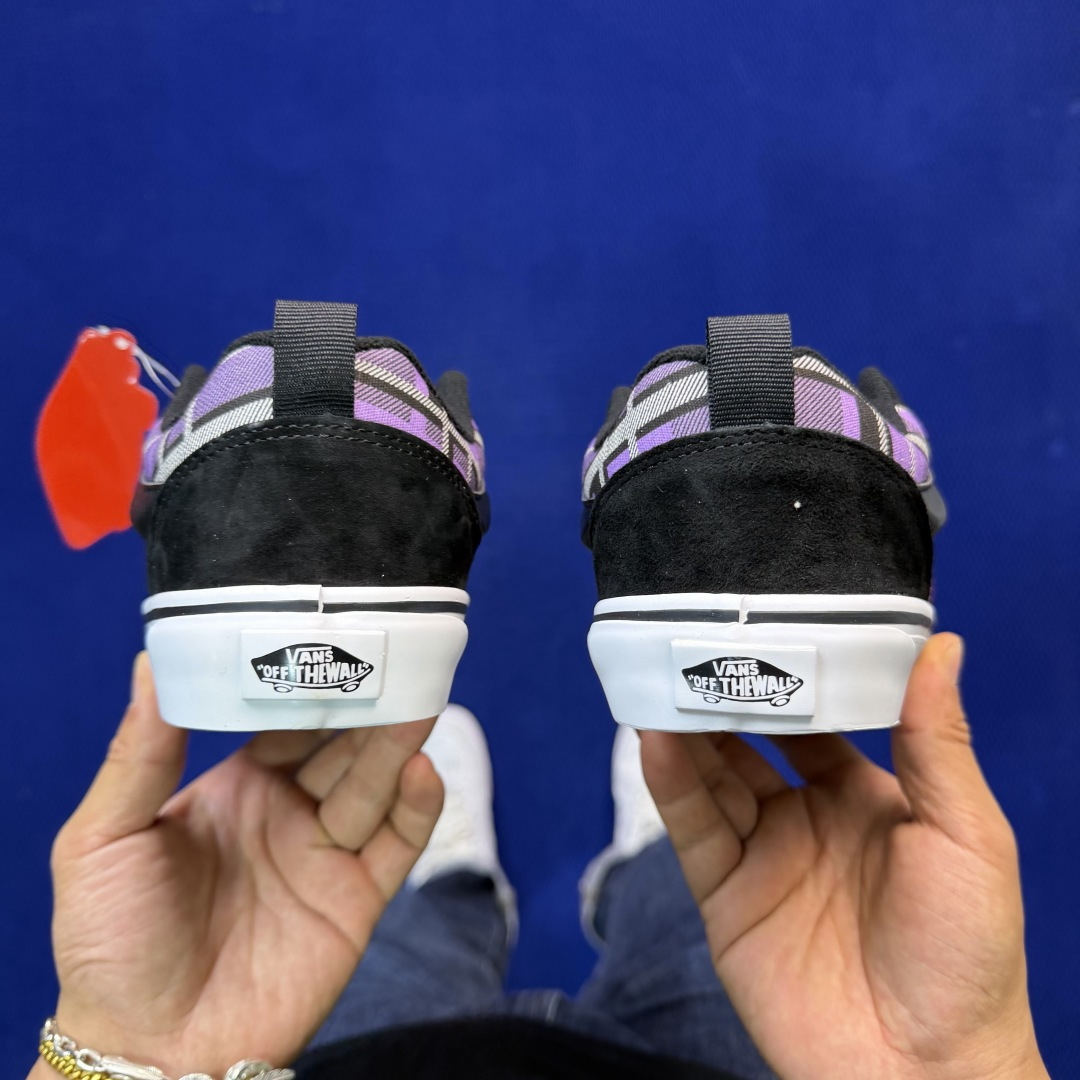 虎扑版！Vans Knu-Skool 低帮 KK47纯原级别外贸订单！万斯经典 硫化帆布板鞋 粗宽立体标