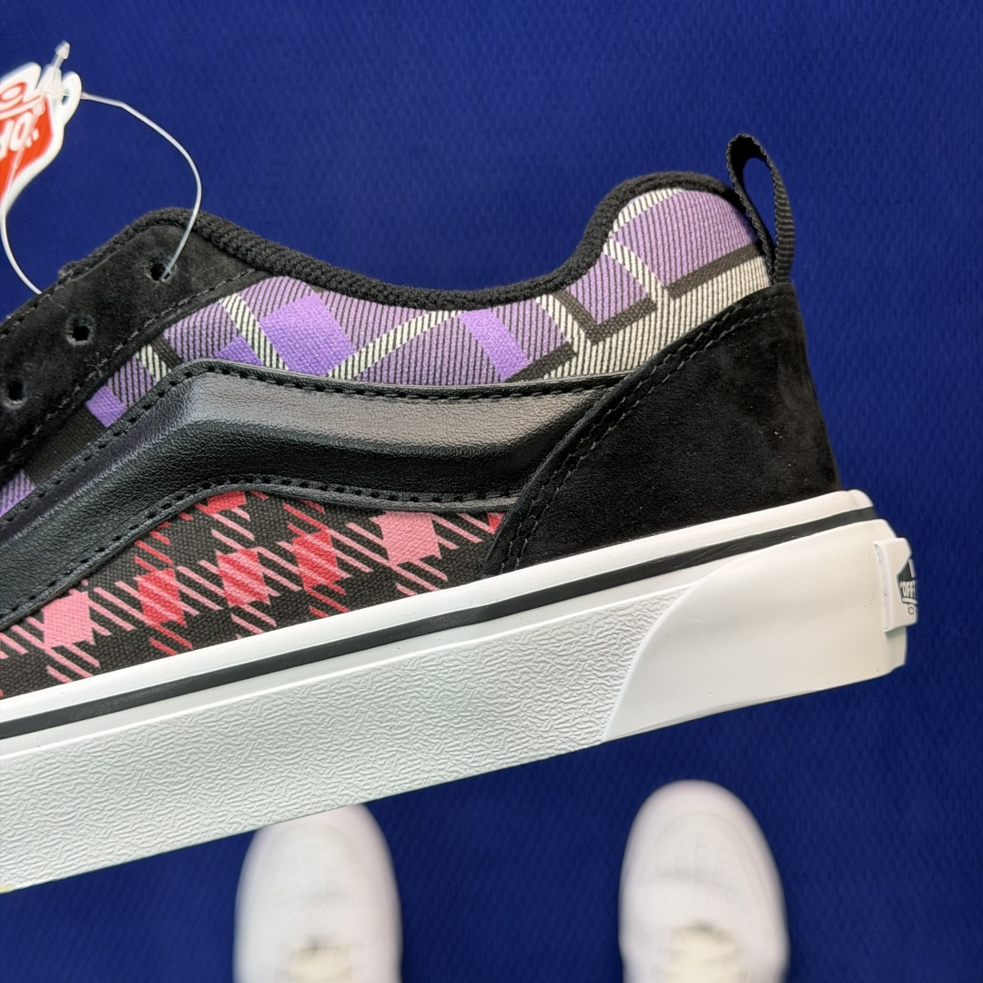 虎扑版！Vans Knu-Skool 低帮 KK47纯原级别外贸订单！万斯经典 硫化帆布板鞋 粗宽立体标