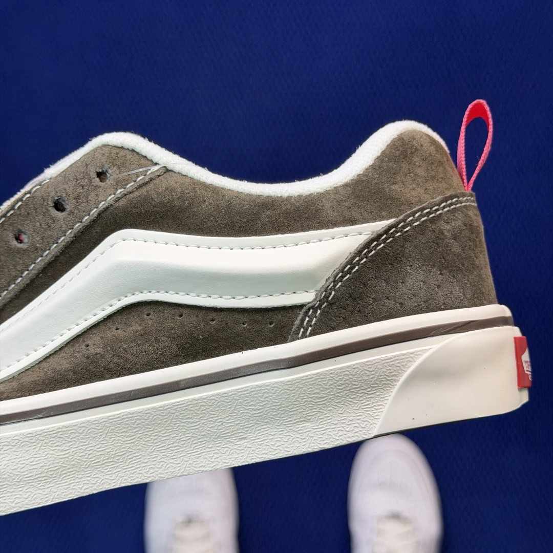 虎扑版！Vans Knu-Skool 低帮 KK50纯原级别外贸订单！万斯经典 硫化帆布板鞋 粗宽立体标