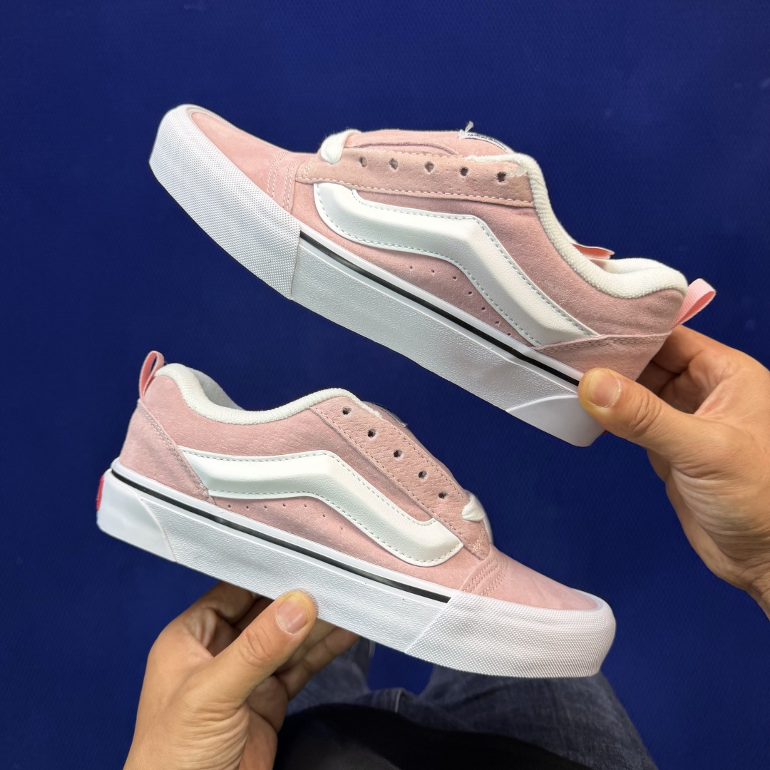 虎扑版！Vans Knu-Skool 低帮 KK36纯原级别外贸订单！万斯经典 硫化帆布板鞋 粗宽立体标
