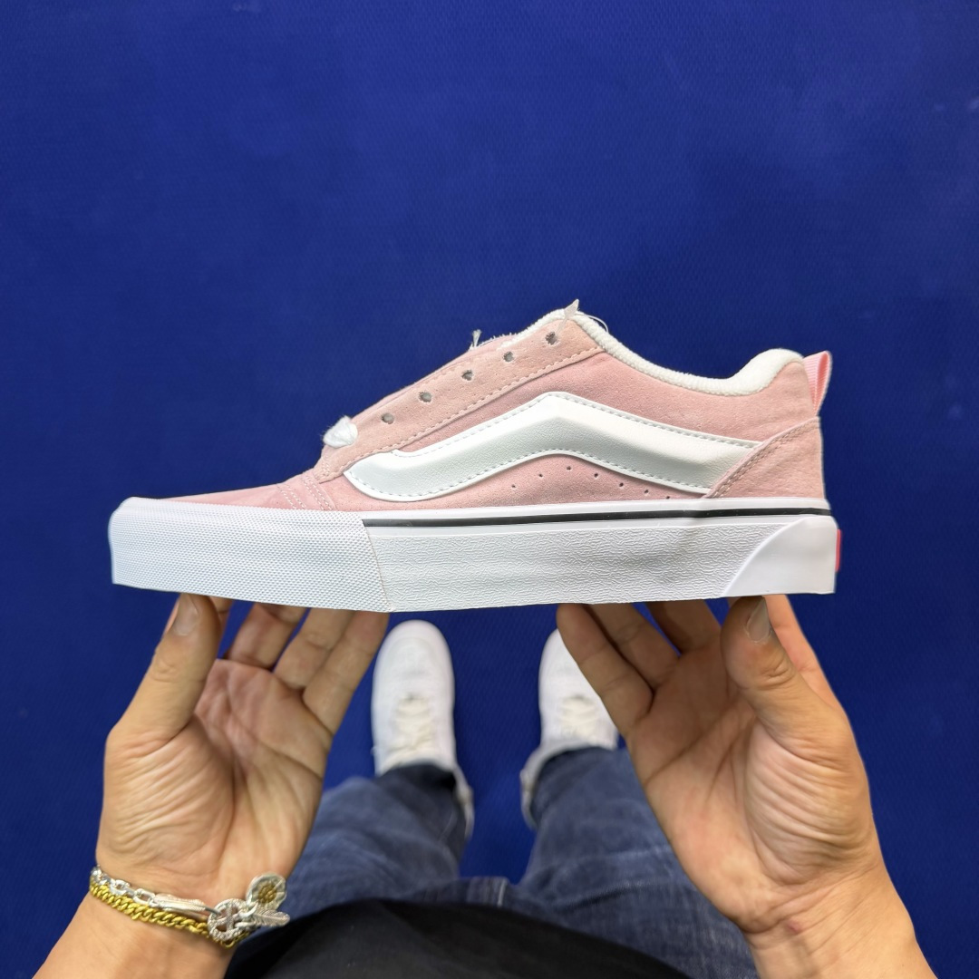 虎扑版！Vans Knu-Skool 低帮 KK36纯原级别外贸订单！万斯经典 硫化帆布板鞋 粗宽立体标