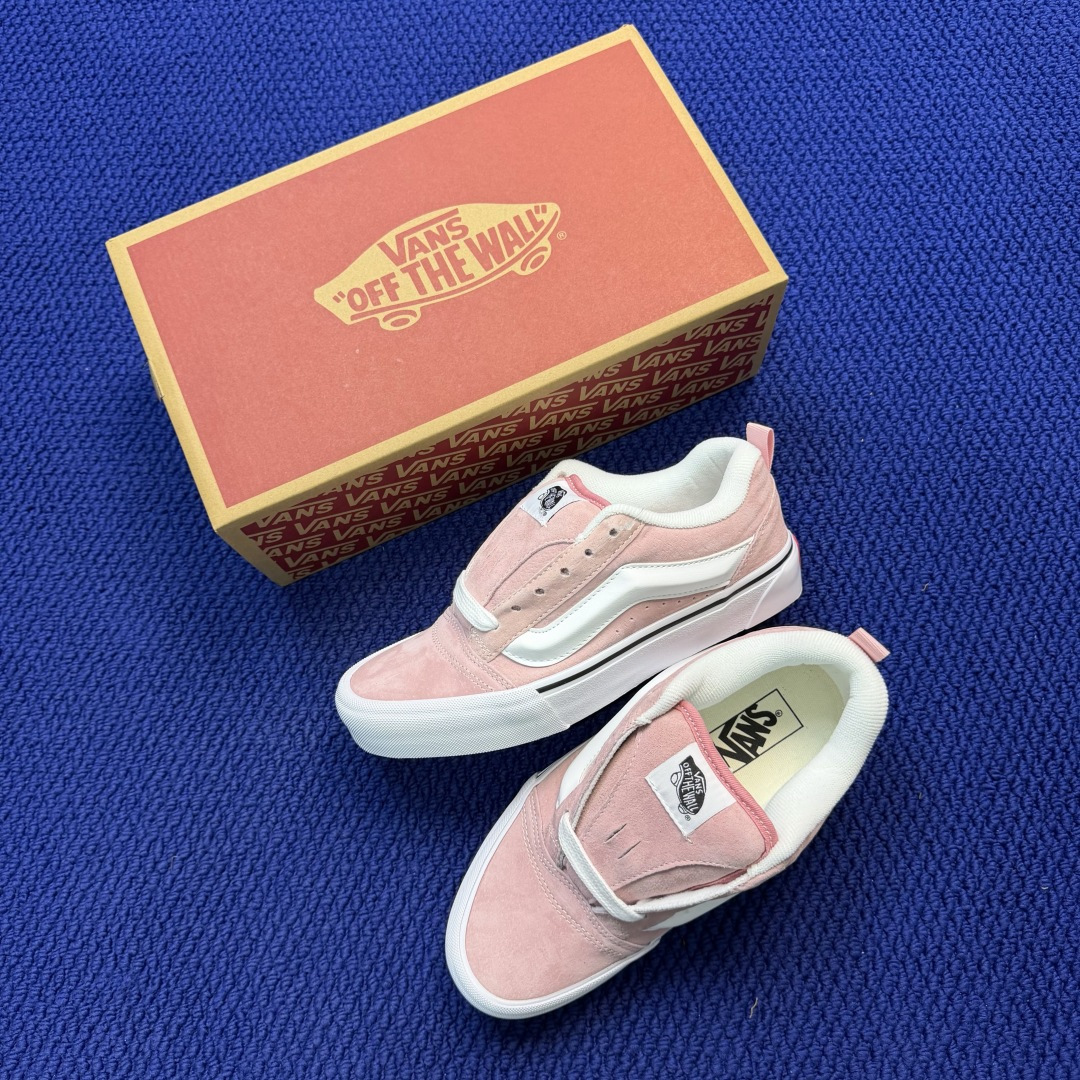 虎扑版！Vans Knu-Skool 低帮 KK36纯原级别外贸订单！万斯经典 硫化帆布板鞋 粗宽立体标
