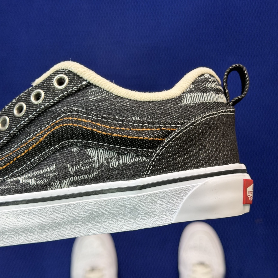虎扑版！Vans Knu-Skool 低帮 KK34纯原级别外贸订单！万斯经典 硫化帆布板鞋 粗宽立体标