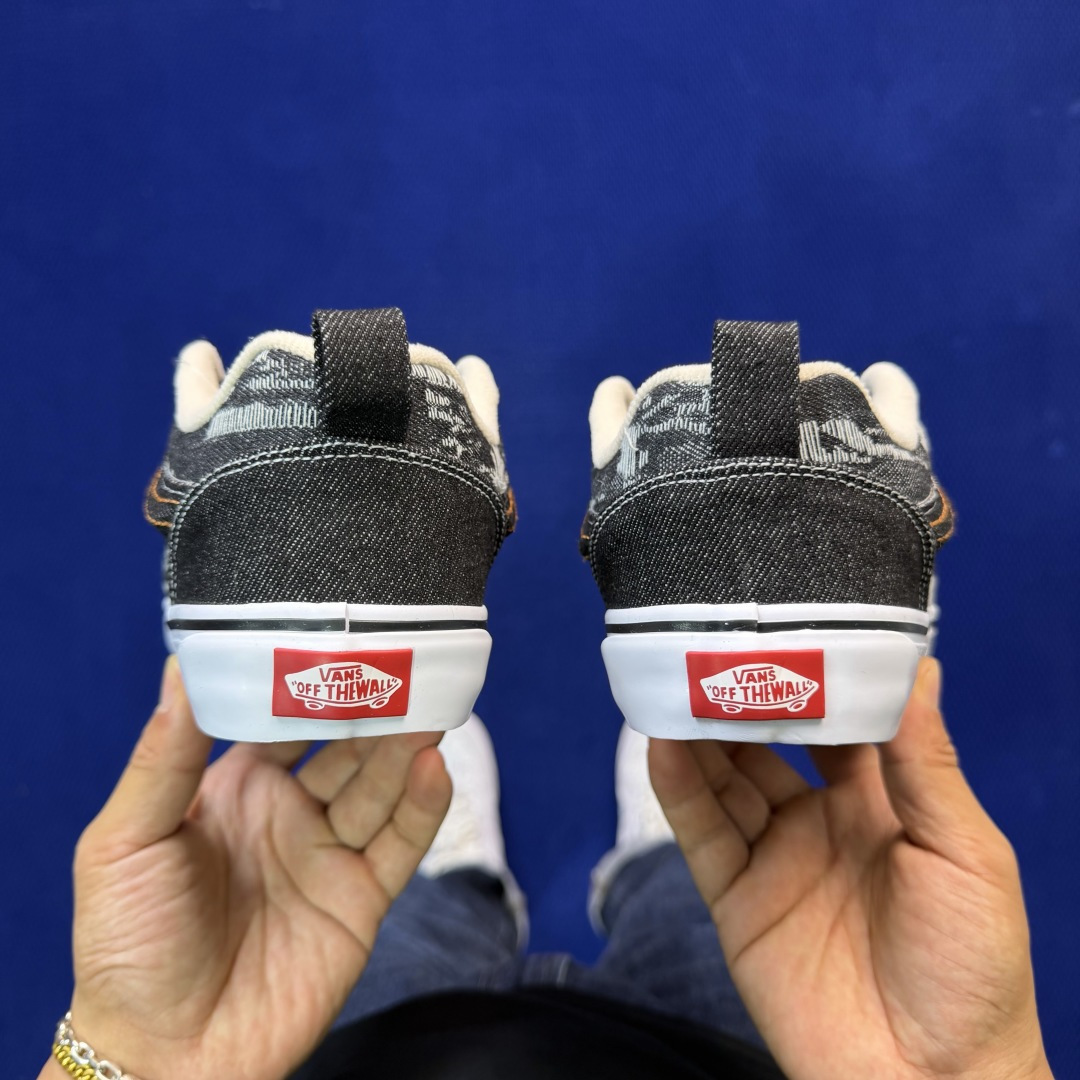 虎扑版！Vans Knu-Skool 低帮 KK34纯原级别外贸订单！万斯经典 硫化帆布板鞋 粗宽立体标
