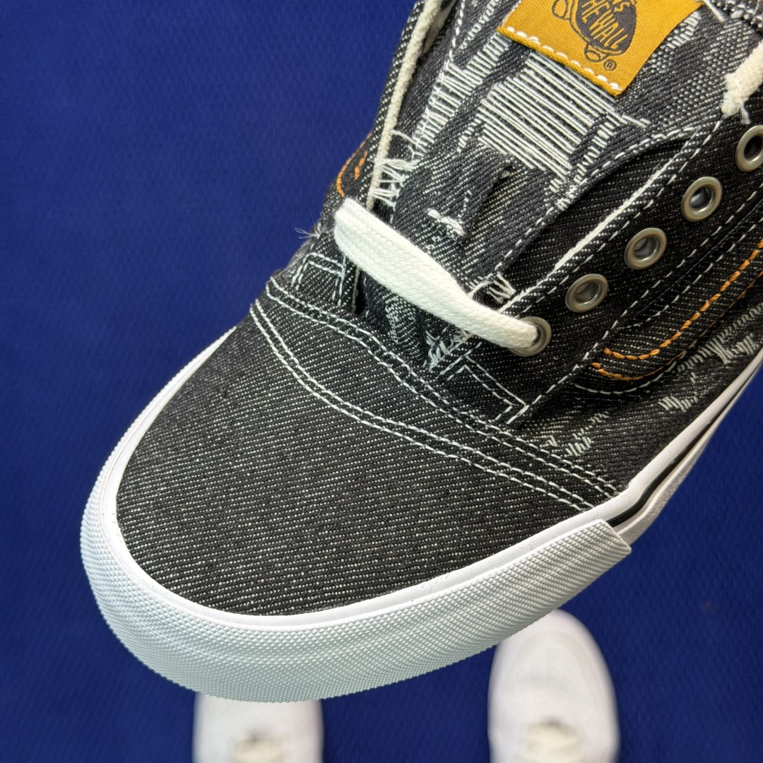 虎扑版！Vans Knu-Skool 低帮 KK34纯原级别外贸订单！万斯经典 硫化帆布板鞋 粗宽立体标