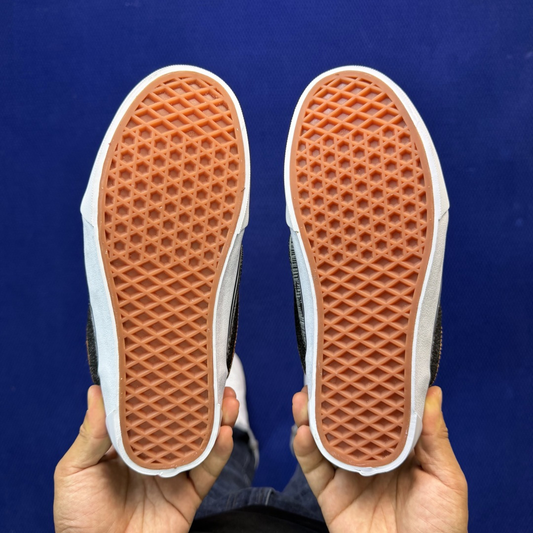 虎扑版！Vans Knu-Skool 低帮 KK34纯原级别外贸订单！万斯经典 硫化帆布板鞋 粗宽立体标