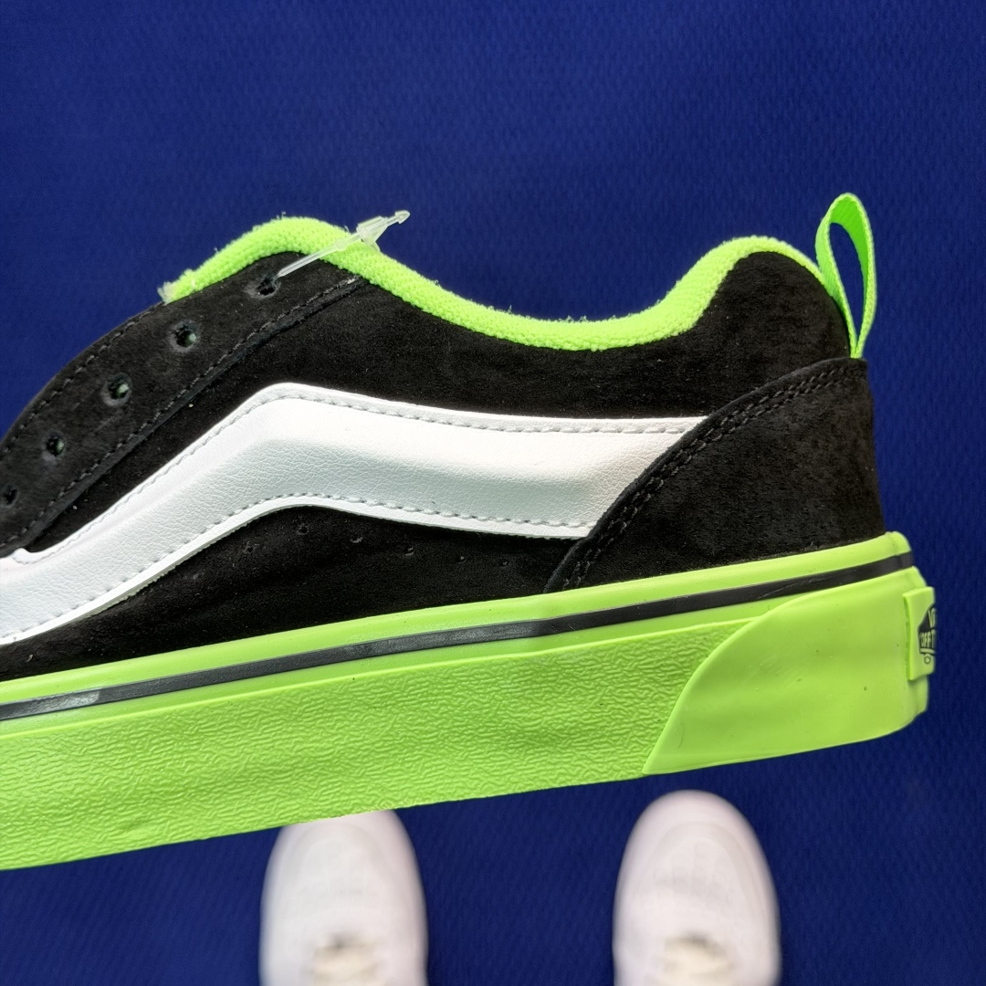 虎扑版！Vans Knu-Skool 低帮 KK27纯原级别外贸订单！万斯经典 硫化帆布板鞋 粗宽立体标