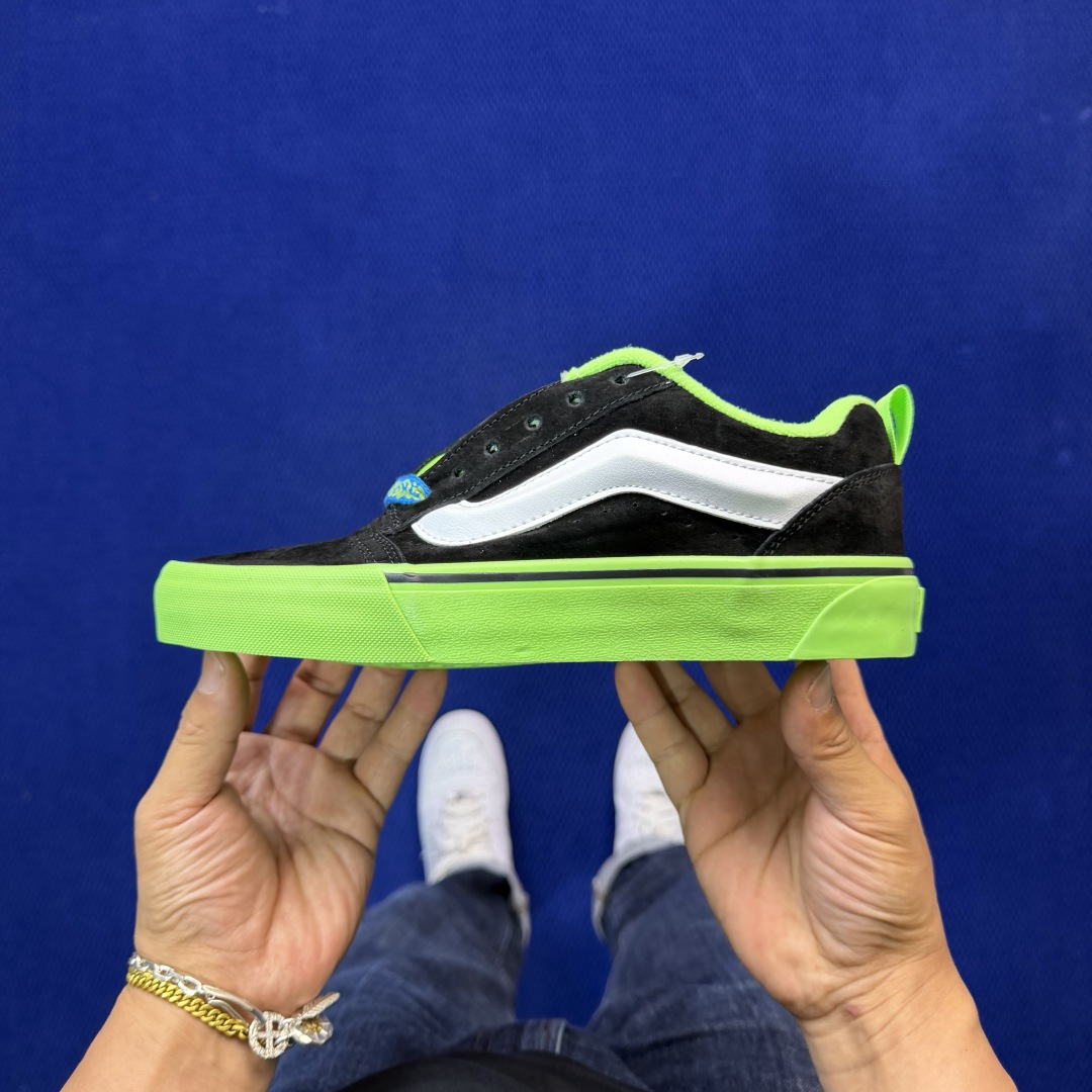 虎扑版！Vans Knu-Skool 低帮 KK27纯原级别外贸订单！万斯经典 硫化帆布板鞋 粗宽立体标