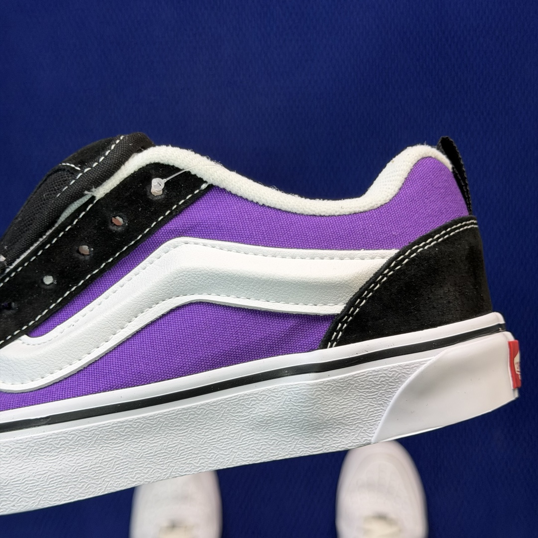 虎扑版！Vans Knu-Skool 低帮 KK14纯原级别外贸订单！万斯经典 硫化帆布板鞋 粗宽立体标