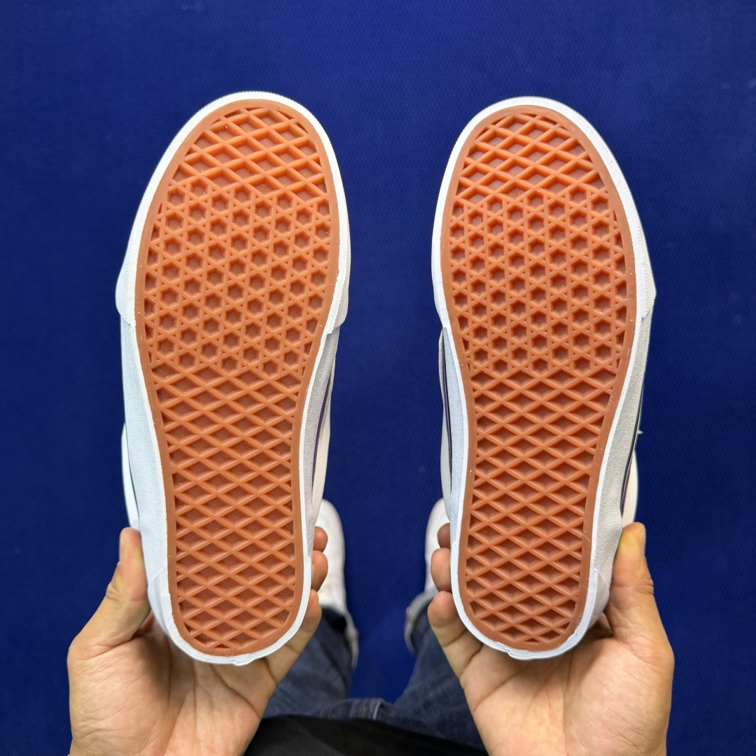 虎扑版！Vans Knu-Skool 低帮 KK14纯原级别外贸订单！万斯经典 硫化帆布板鞋 粗宽立体标