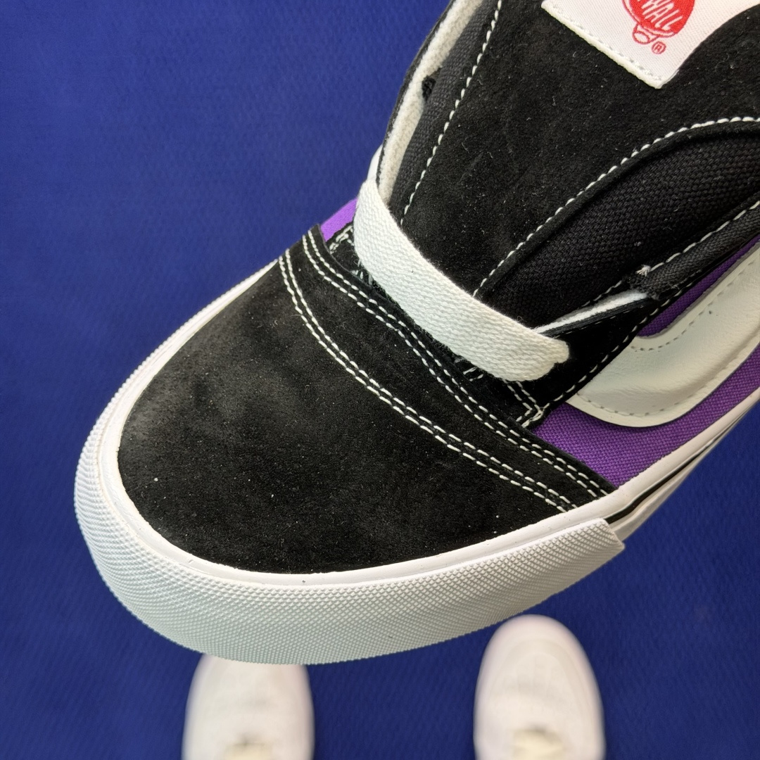 虎扑版！Vans Knu-Skool 低帮 KK14纯原级别外贸订单！万斯经典 硫化帆布板鞋 粗宽立体标