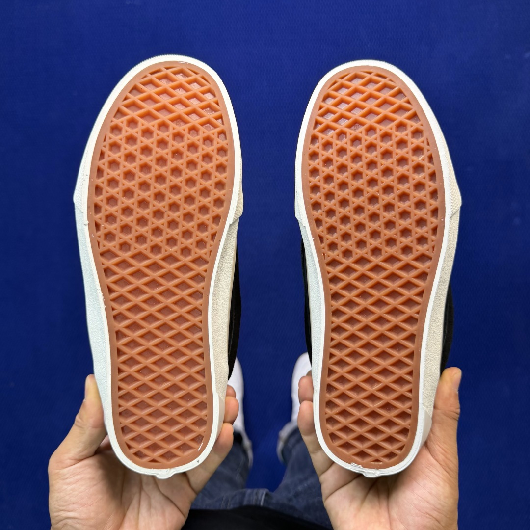 虎扑版！Vans Knu-Skool 低帮 KK02纯原级别外贸订单！万斯经典 硫化帆布板鞋 粗宽立体标