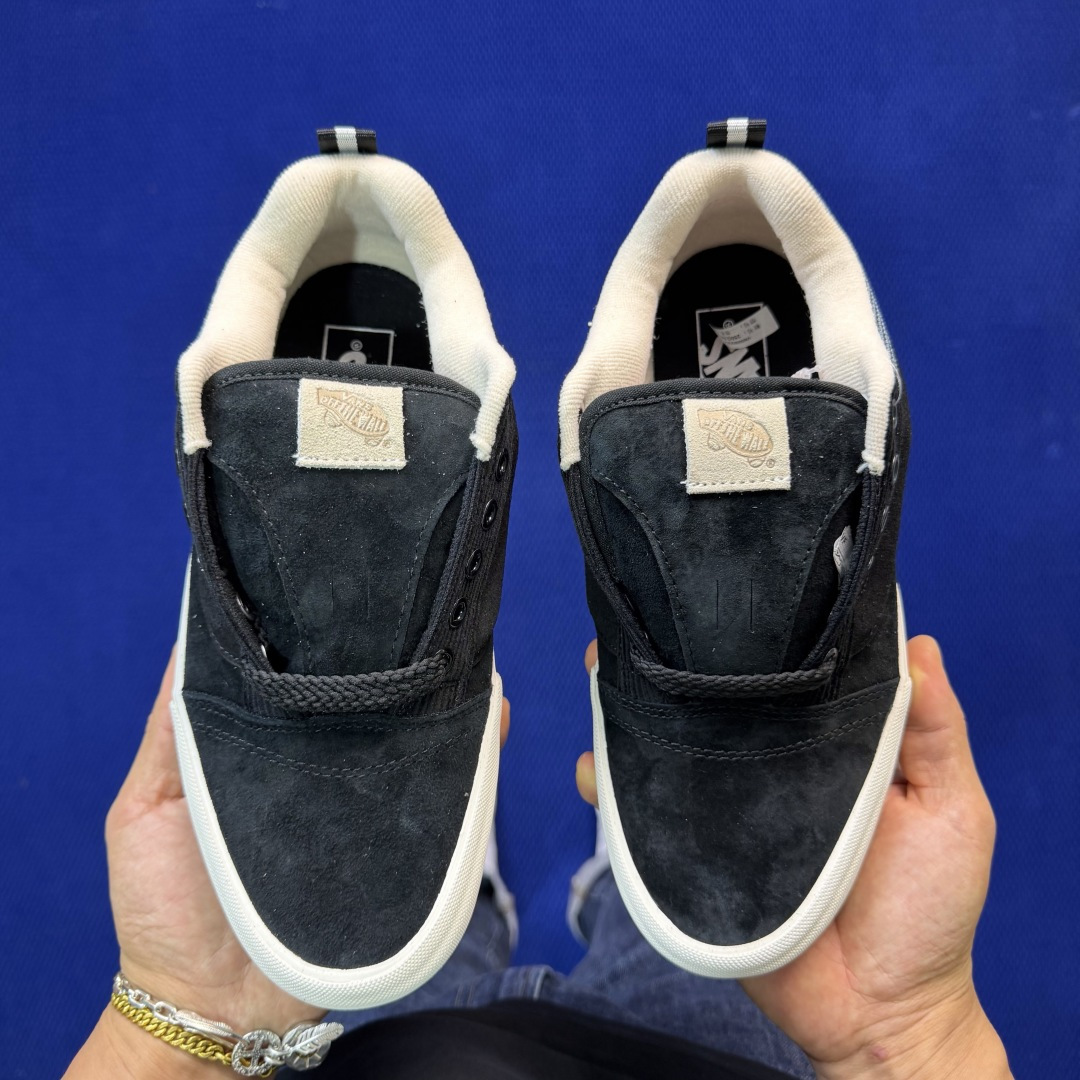 虎扑版！Vans Knu-Skool 低帮 KK02纯原级别外贸订单！万斯经典 硫化帆布板鞋 粗宽立体标