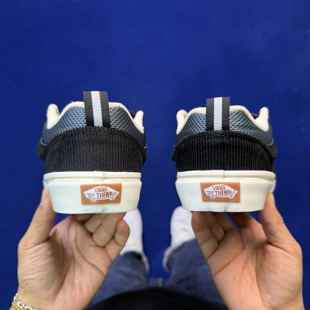 虎扑版！Vans Knu-Skool 低帮 KK02纯原级别外贸订单！万斯经典 硫化帆布板鞋 粗宽立体标