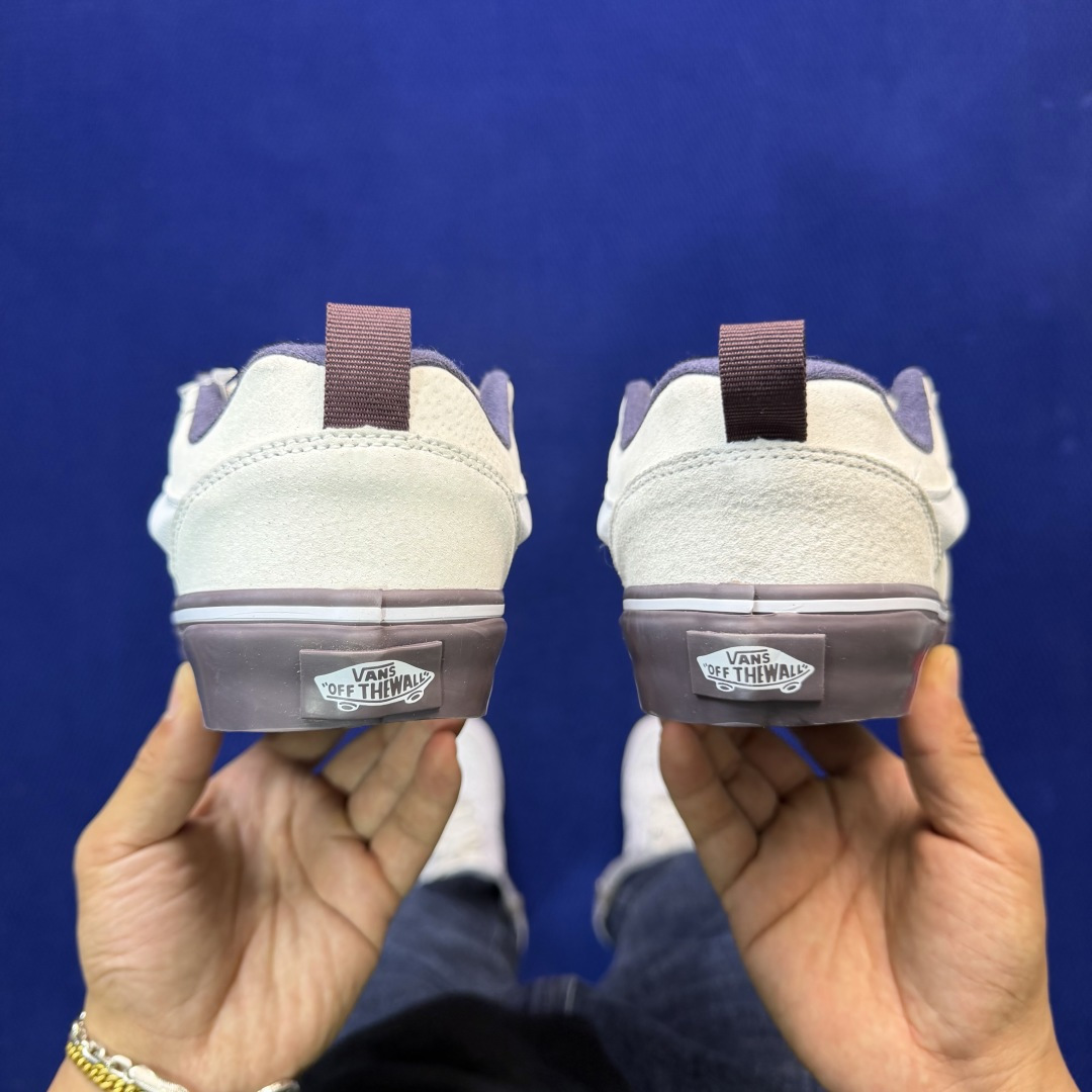 虎扑版！Vans Knu-Skool 低帮 KK25纯原级别外贸订单！万斯经典 硫化帆布板鞋 粗宽立体标