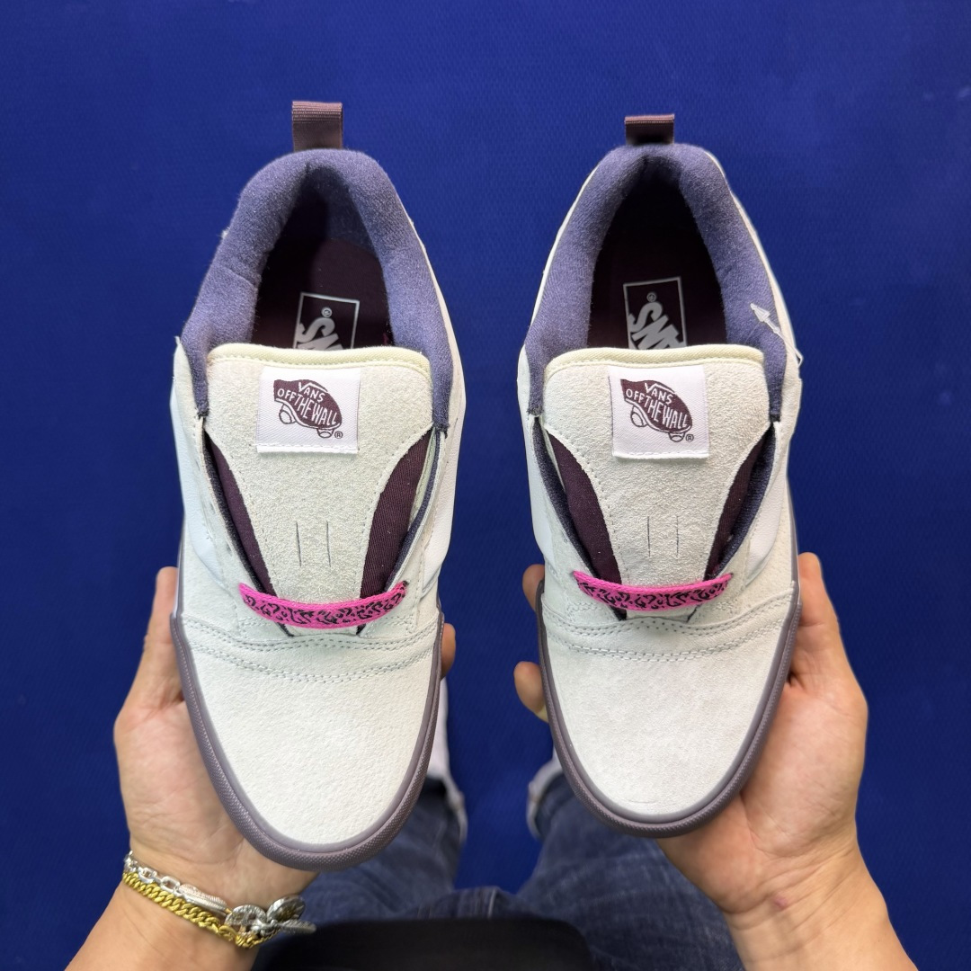 虎扑版！Vans Knu-Skool 低帮 KK25纯原级别外贸订单！万斯经典 硫化帆布板鞋 粗宽立体标