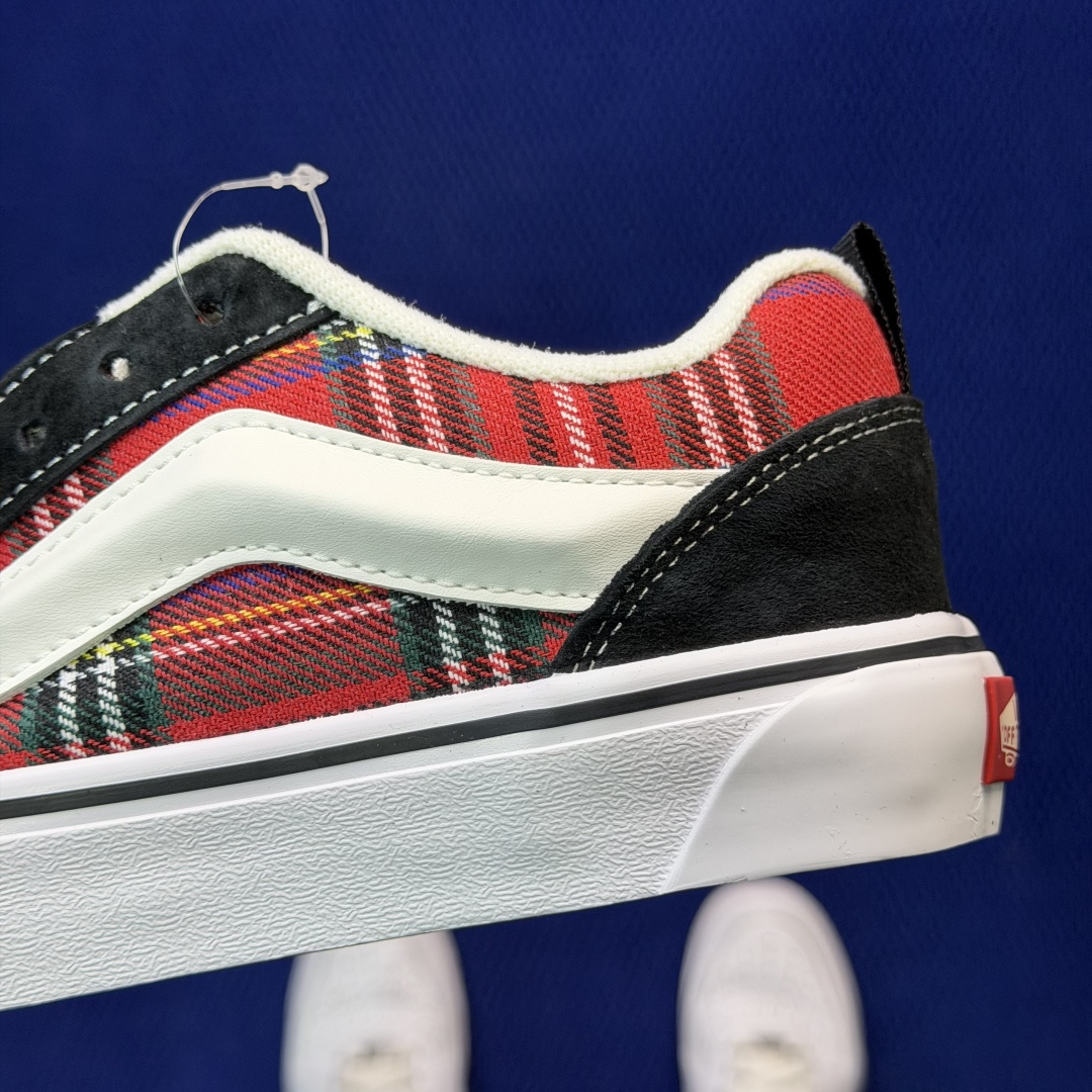 虎扑版！Vans Knu-Skool 低帮 KK41纯原级别外贸订单！万斯经典 硫化帆布板鞋 粗宽立体标