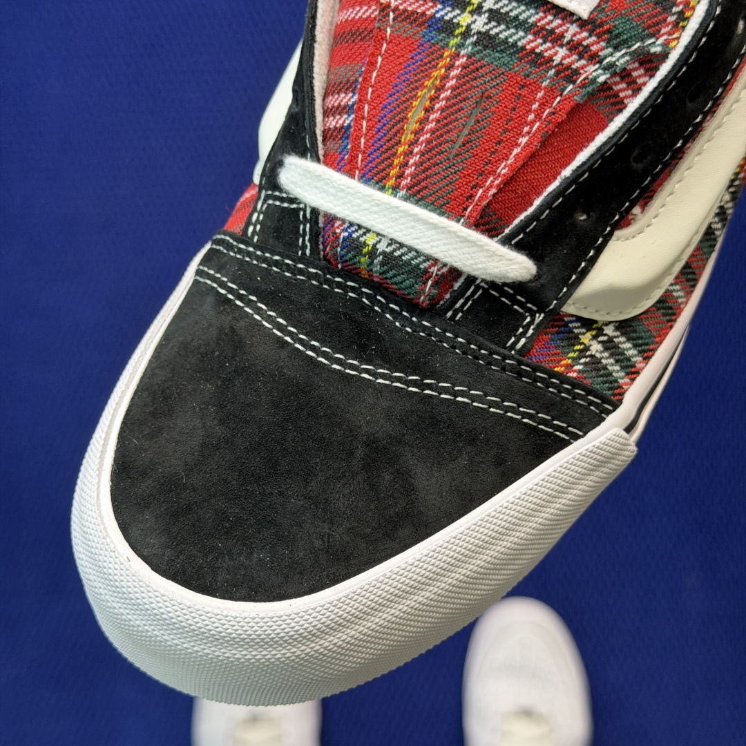 虎扑版！Vans Knu-Skool 低帮 KK41纯原级别外贸订单！万斯经典 硫化帆布板鞋 粗宽立体标
