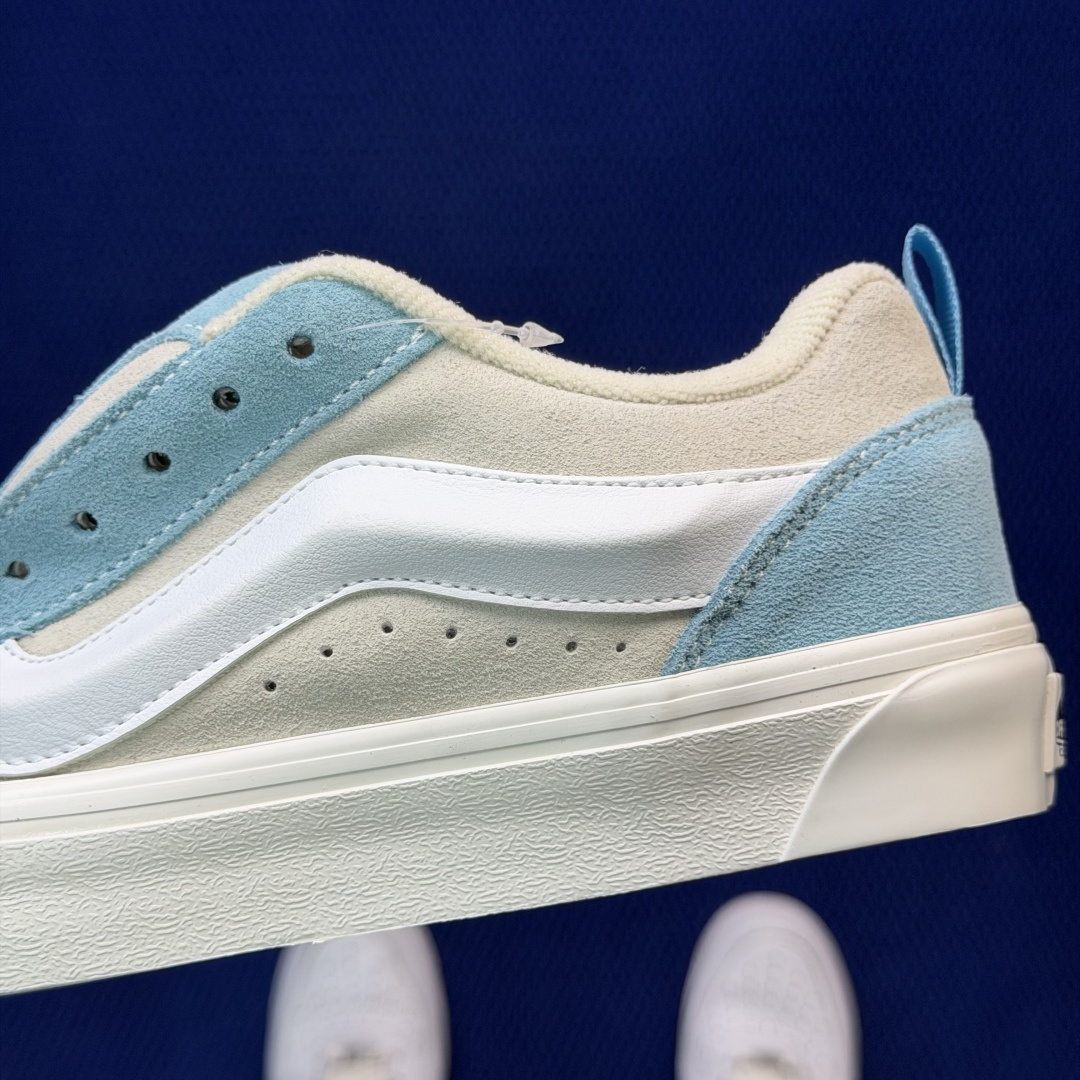 虎扑版！Vans Knu-Skool 低帮 KK06纯原级别外贸订单！万斯经典 硫化帆布板鞋 粗宽立体标