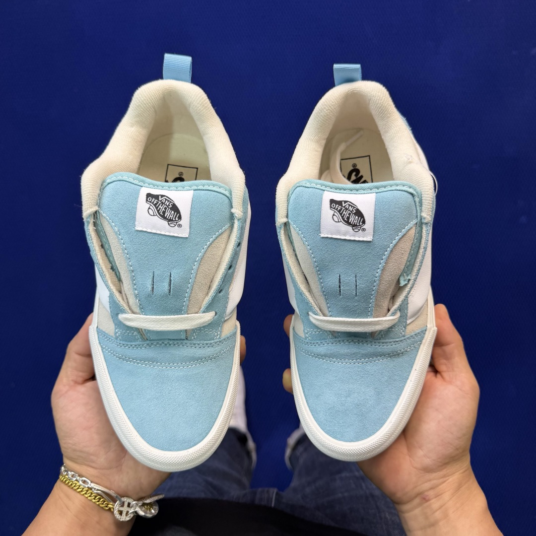 虎扑版！Vans Knu-Skool 低帮 KK06纯原级别外贸订单！万斯经典 硫化帆布板鞋 粗宽立体标