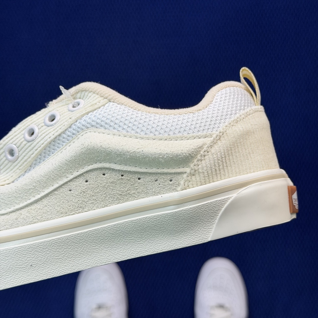 虎扑版！Vans Knu-Skool 低帮 KK03纯原级别外贸订单！万斯经典 硫化帆布板鞋 粗宽立体标