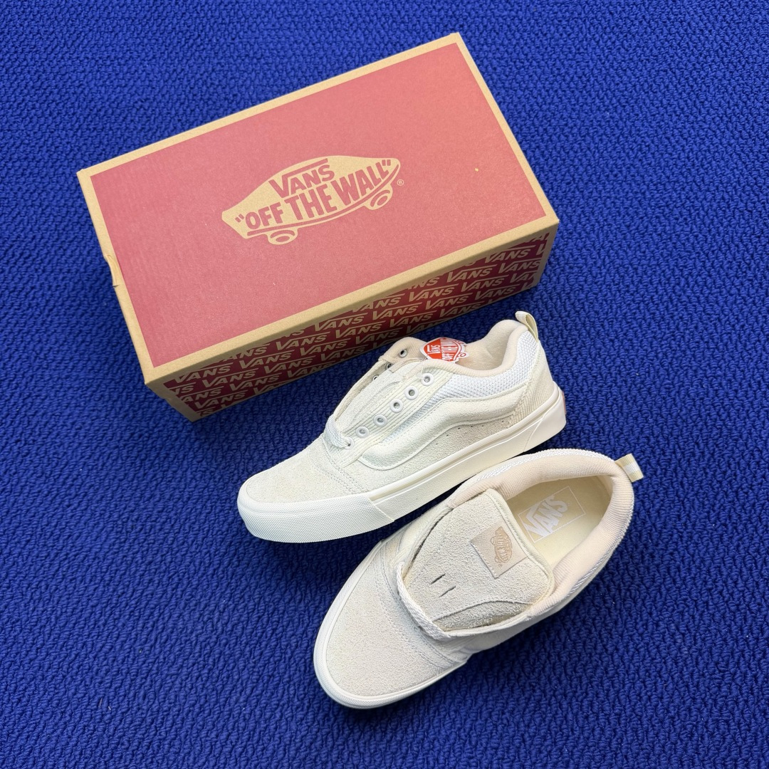 虎扑版！Vans Knu-Skool 低帮 KK03纯原级别外贸订单！万斯经典 硫化帆布板鞋 粗宽立体标
