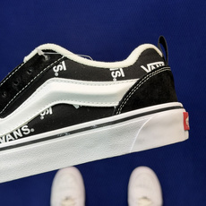 虎扑版!Vans Knu-Skool 低帮 KK44纯原级别外贸订单!万斯经典 硫化帆布板鞋 粗宽立体标 虎扑版!Vans Knu-Skool 低帮 KK44纯原级别外贸订单!万斯经典 硫化帆布板鞋 粗宽立体标