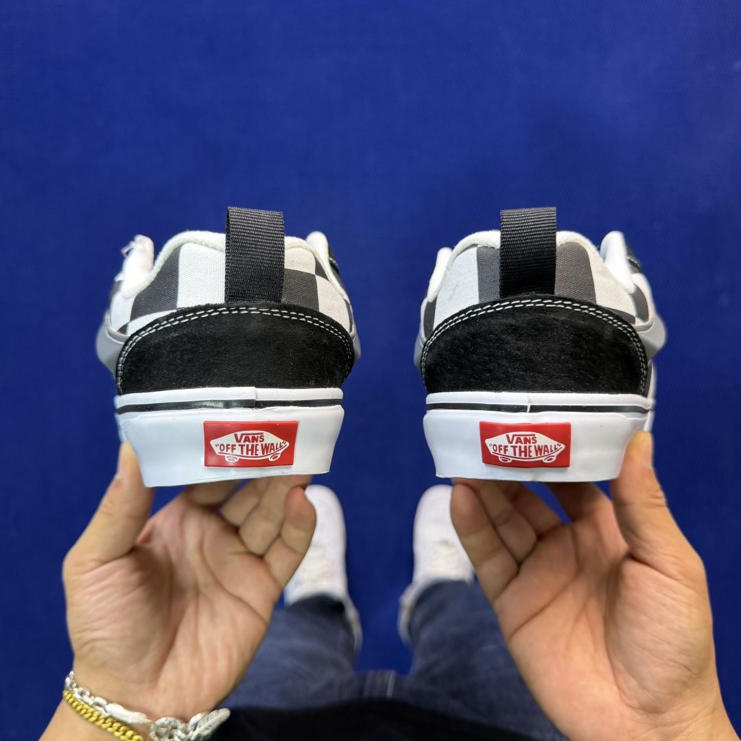 虎扑版！Vans Knu-Skool 低帮 KK49纯原级别外贸订单！万斯经典 硫化帆布板鞋 粗宽立体标