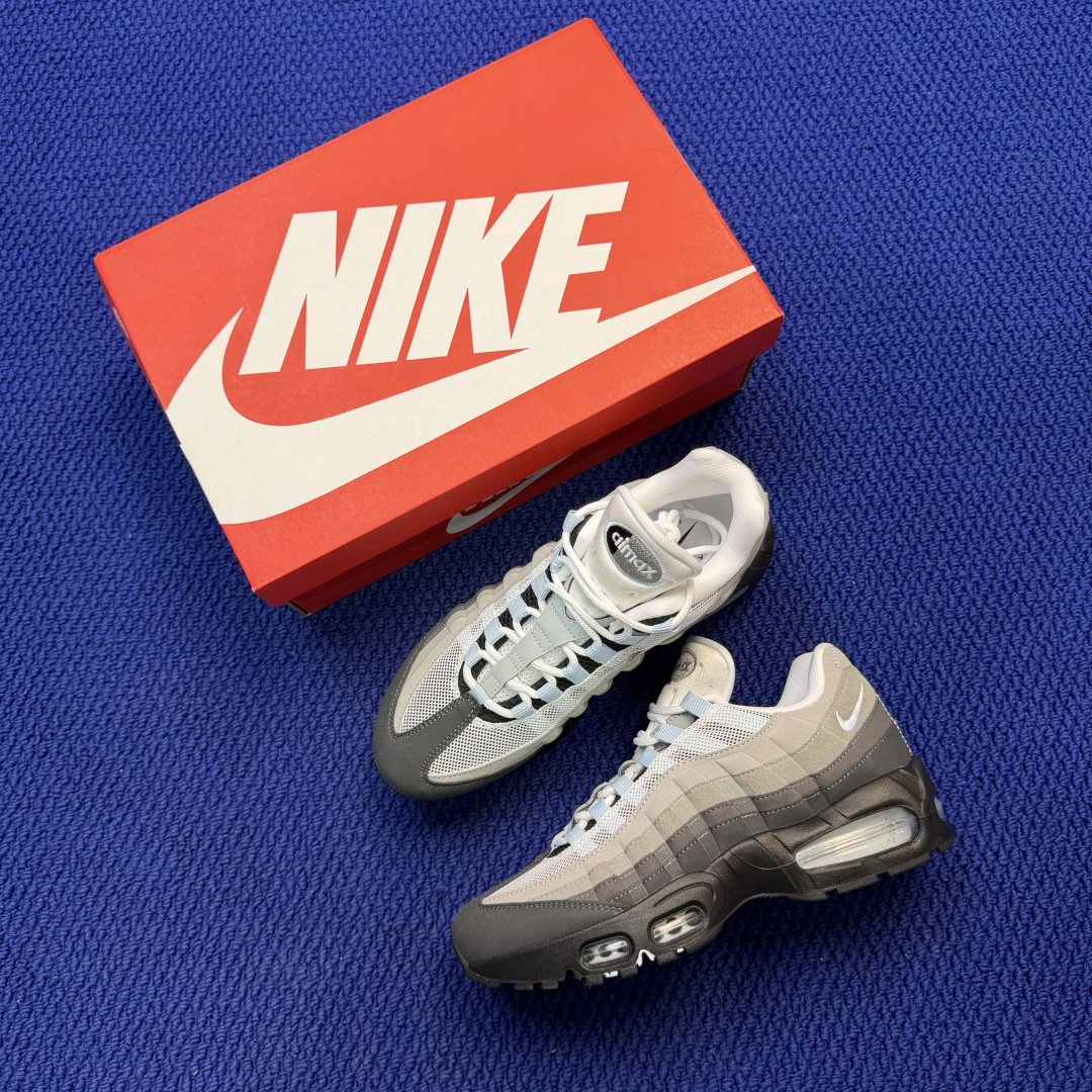 外贸私域爆款！Nike Air Max 95 低帮气垫跑鞋大厂纯原高品！max95 第1色:黑灰货号：H