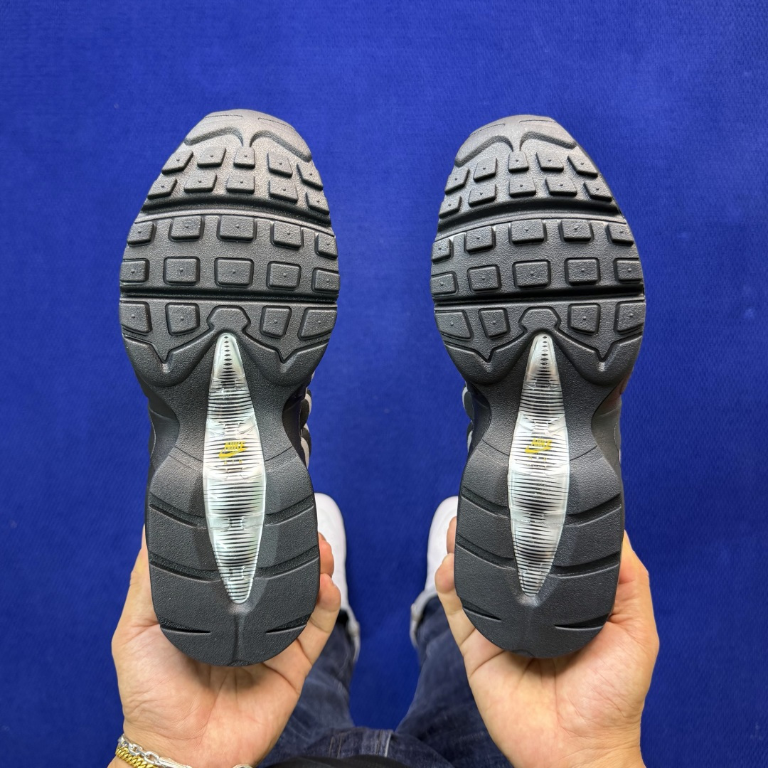 外贸私域爆款！Nike Air Max 95 低帮气垫跑鞋大厂纯原高品！max95 第2色:黑橙货号：I
