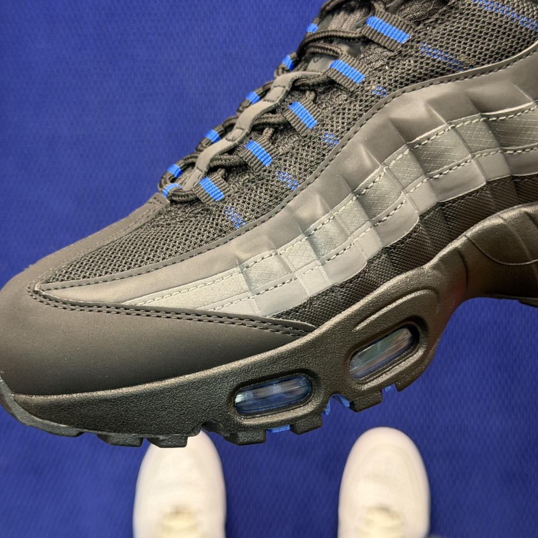 外贸私域爆款！Nike Air Max 95 低帮气垫跑鞋大厂纯原高品！max95 第5色:灰蓝货号：I