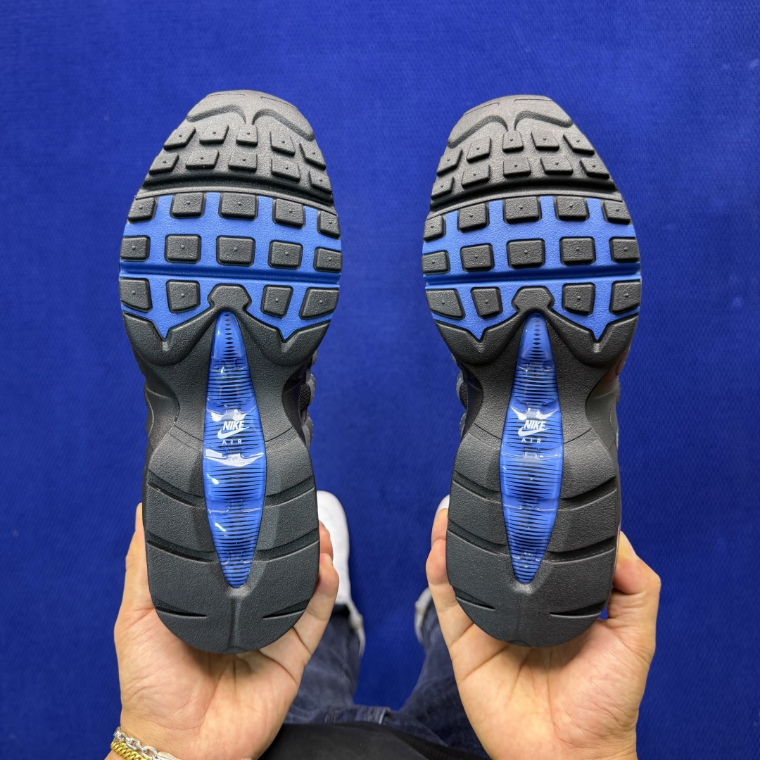 外贸私域爆款！Nike Air Max 95 低帮气垫跑鞋大厂纯原高品！max95 第5色:灰蓝货号：I