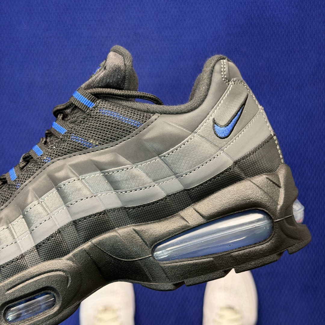 外贸私域爆款！Nike Air Max 95 低帮气垫跑鞋大厂纯原高品！max95 第5色:灰蓝货号：I